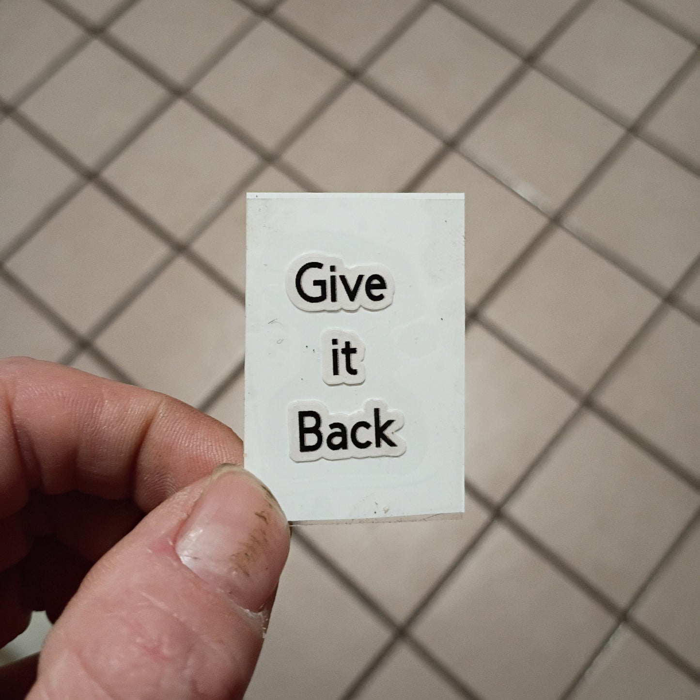 "Give it back" lighter sticker (stickers only) (2 pcs)