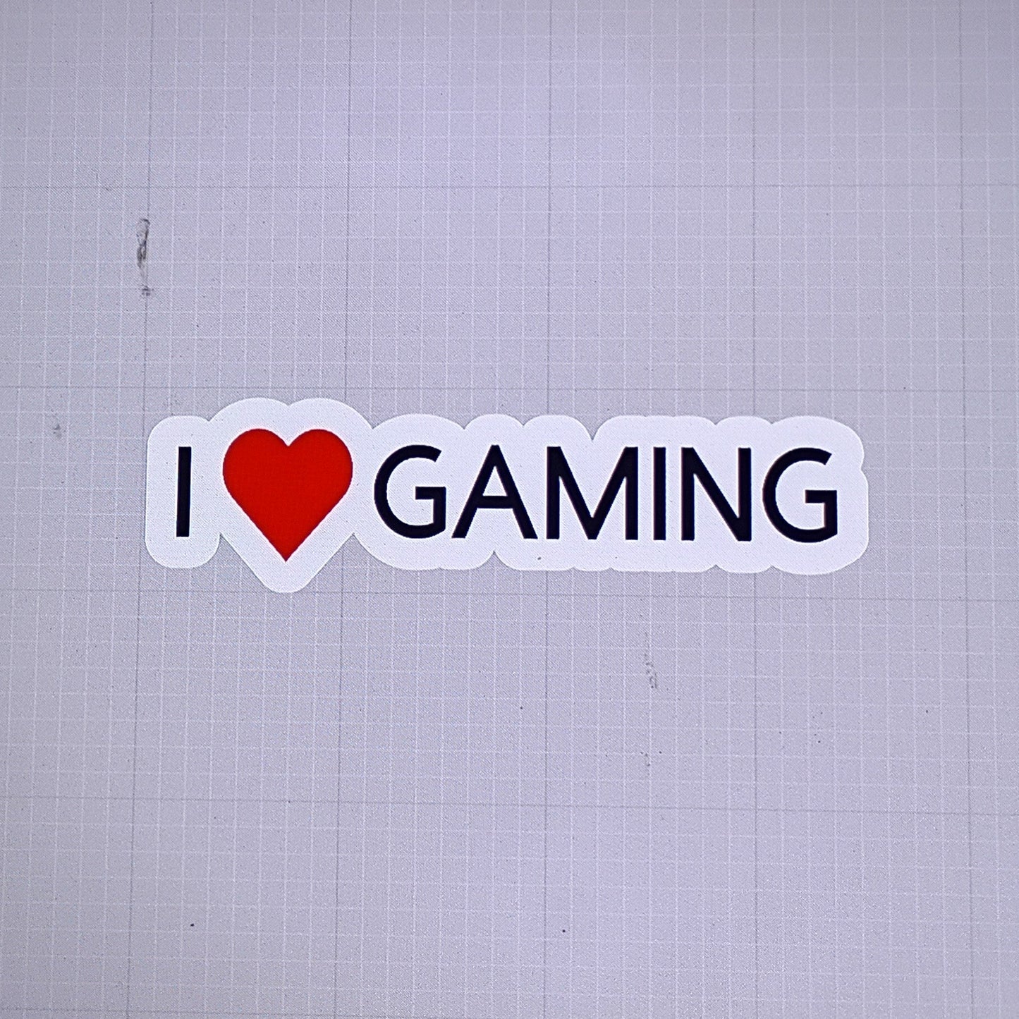 I ❤️ gaming (sticker / vinyl)