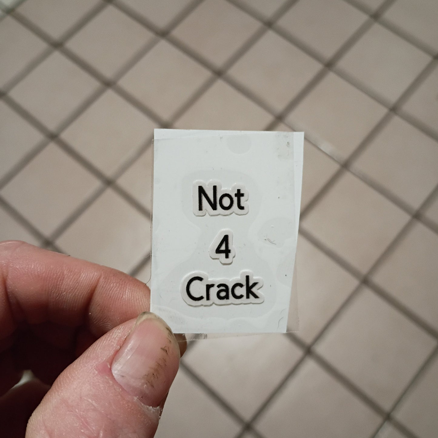 "Not for crack" lighter sticker (stickers only) (2 pcs)