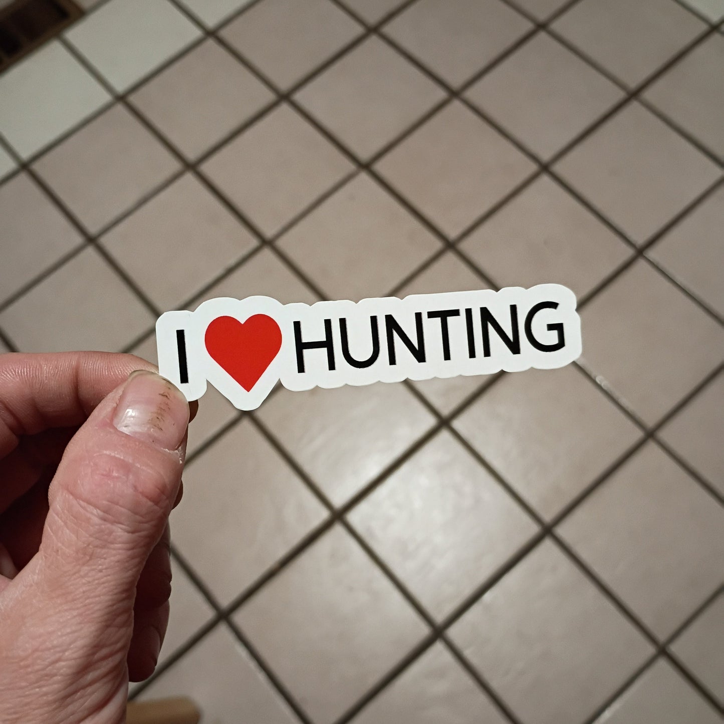 I ❤️ hunting (sticker / vinyl)