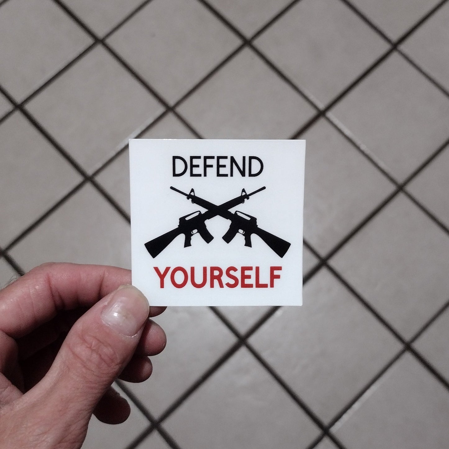 Defend YOURSELF (sticker)(style#1)