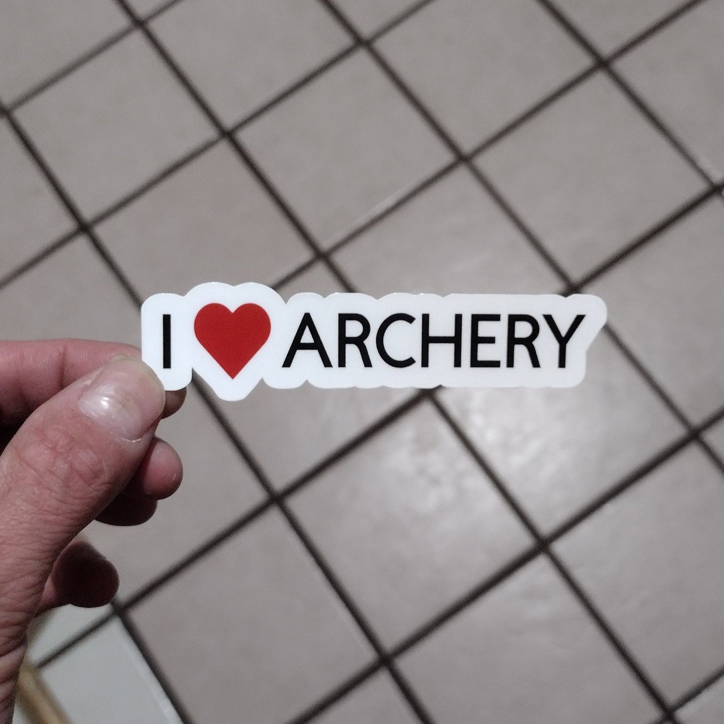 I ❤️ archery (sticker / vinyl)