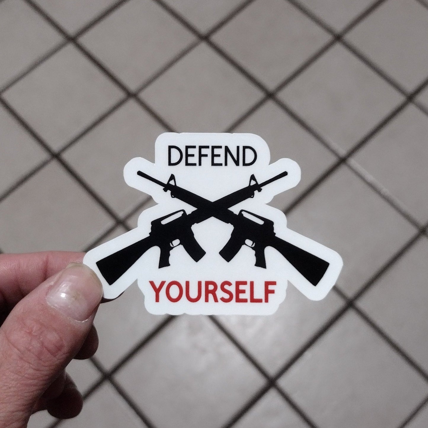 Defend YOURSELF (sticker)(style#1)