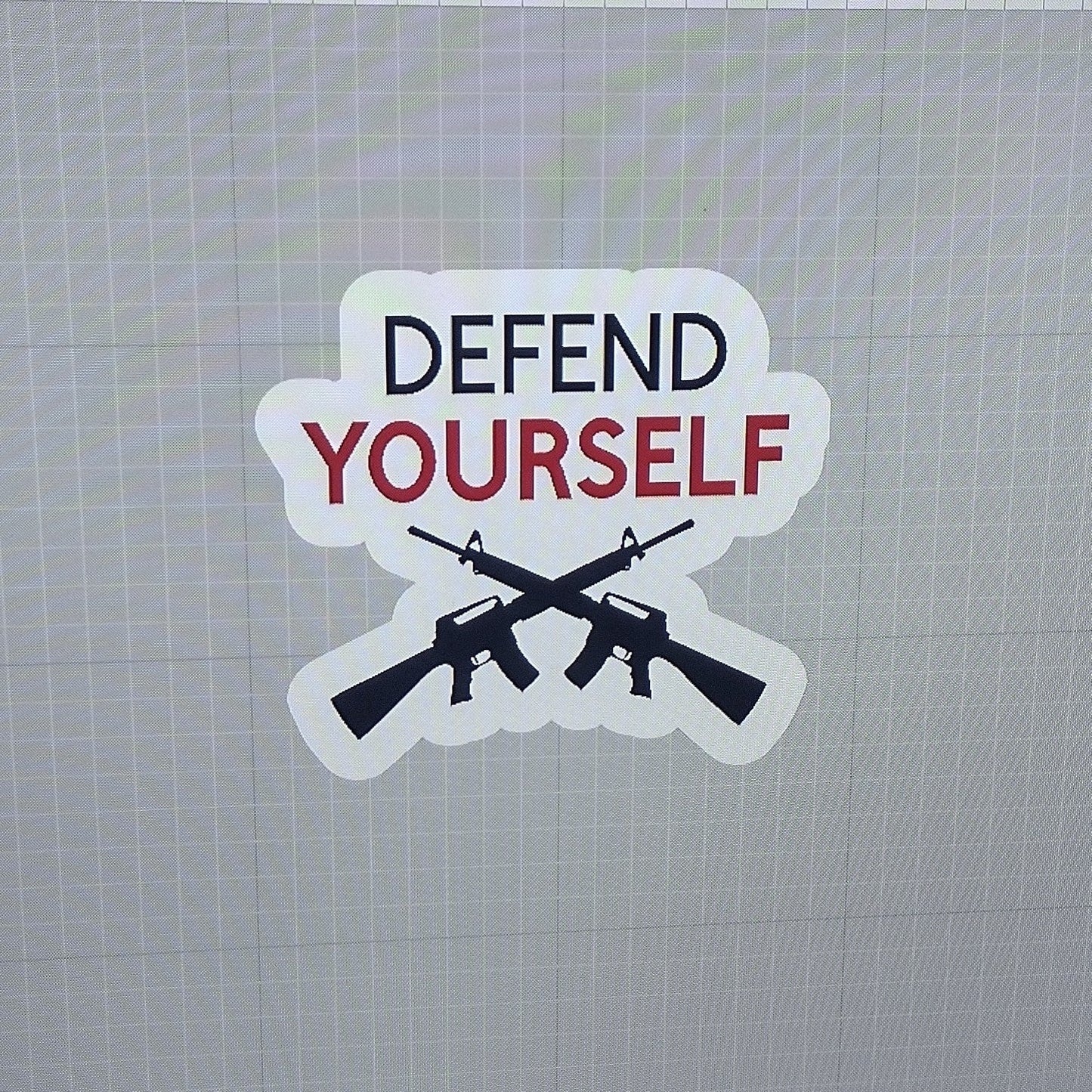 Defend YOURSELF (sticker)(style#2)