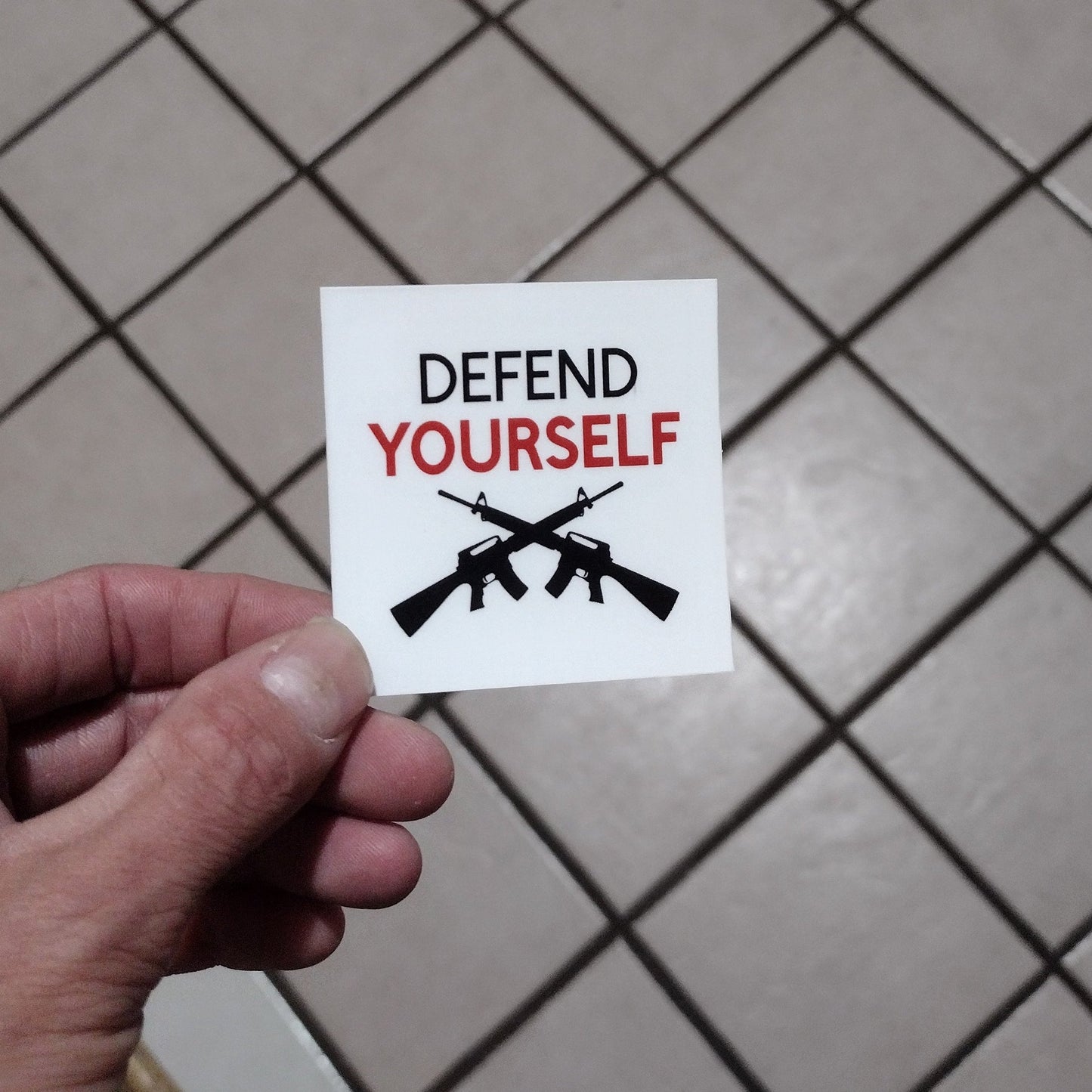 Defend YOURSELF (sticker)(style#2)