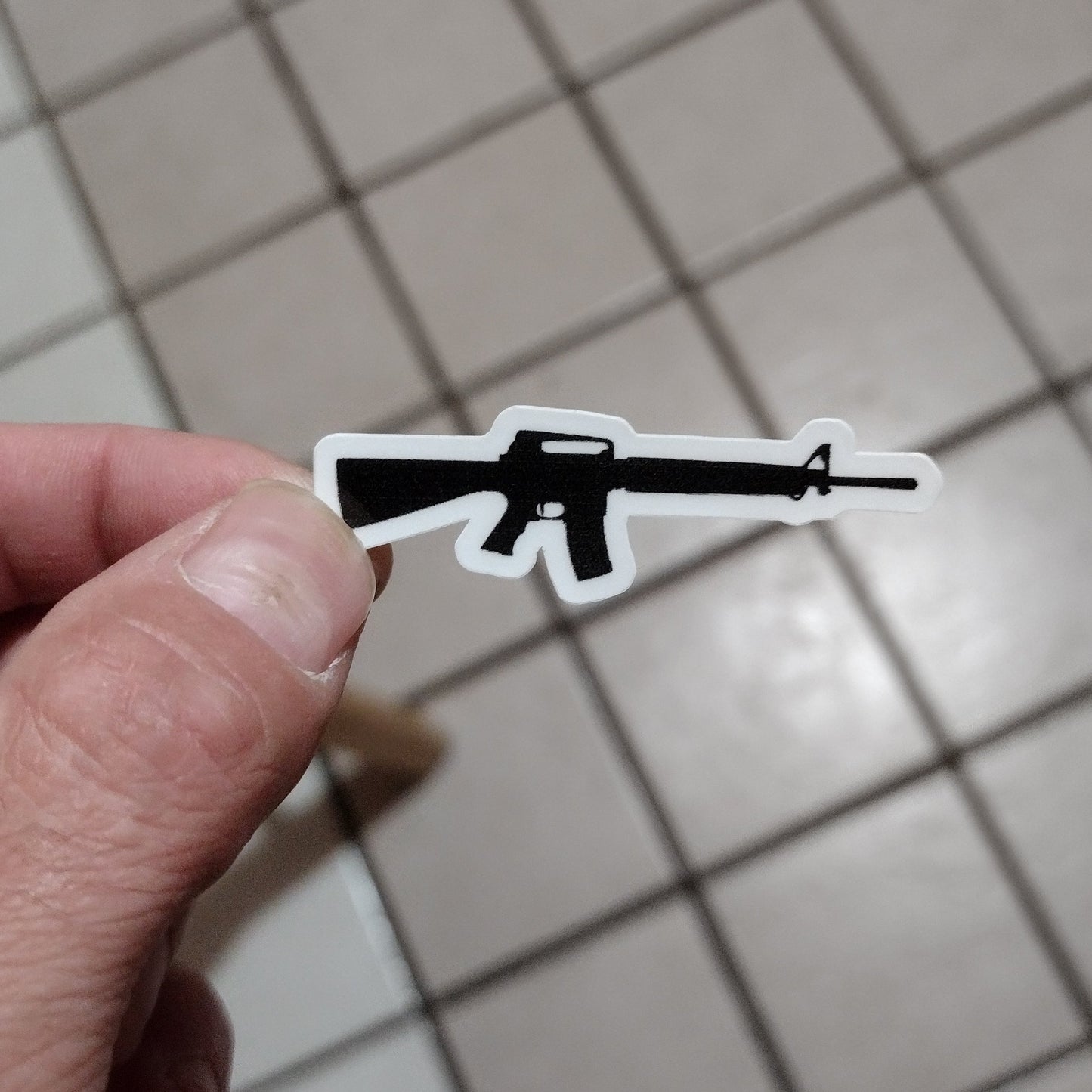 Mini M-16 (sticker / vinyl)