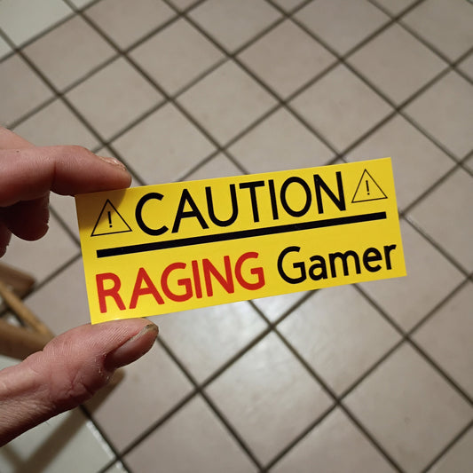RAGING gamer (sticker)