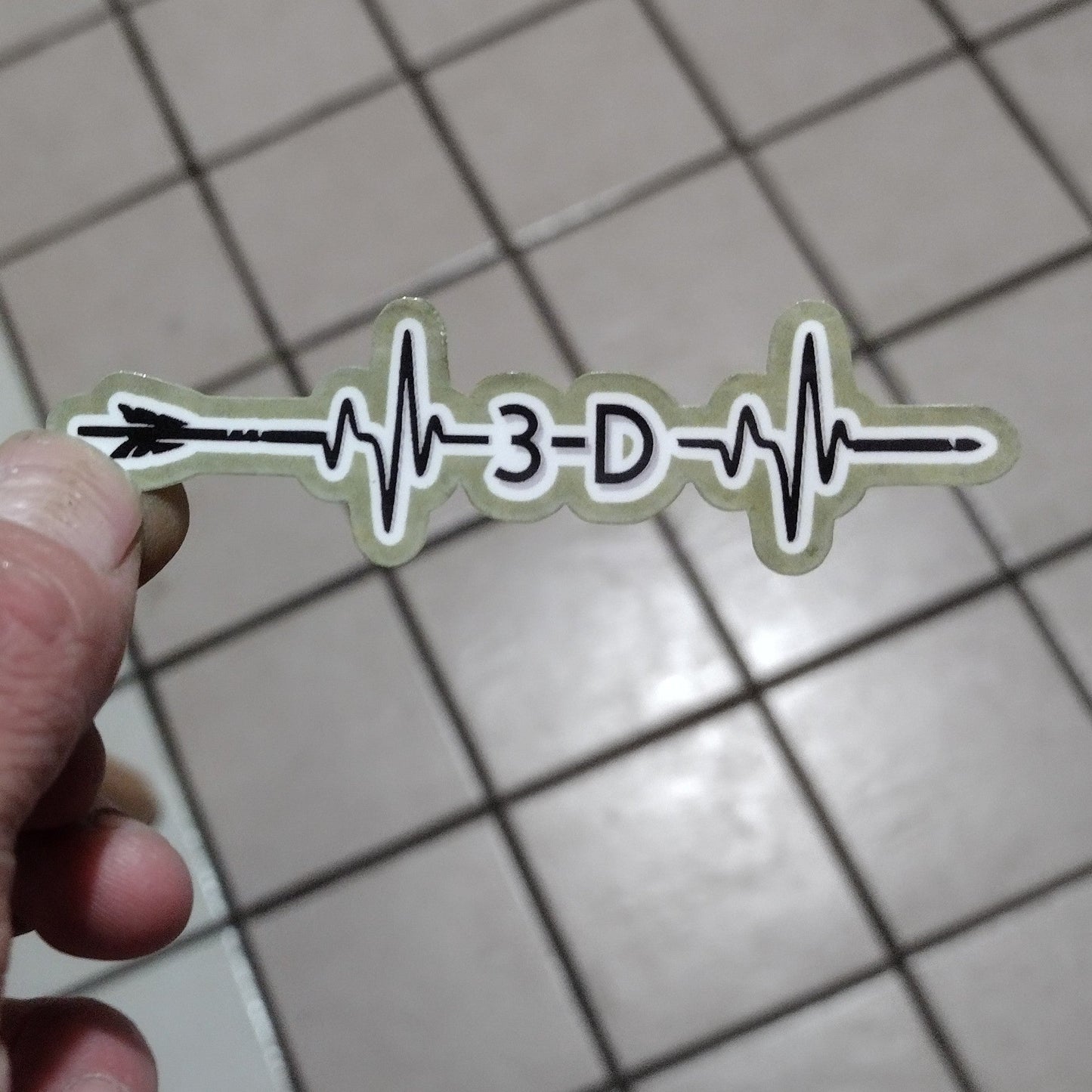 3-D archery (sticker)