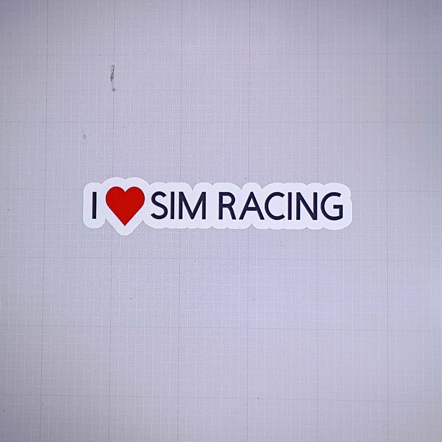 Love for sim racing (sticker / vinyl)