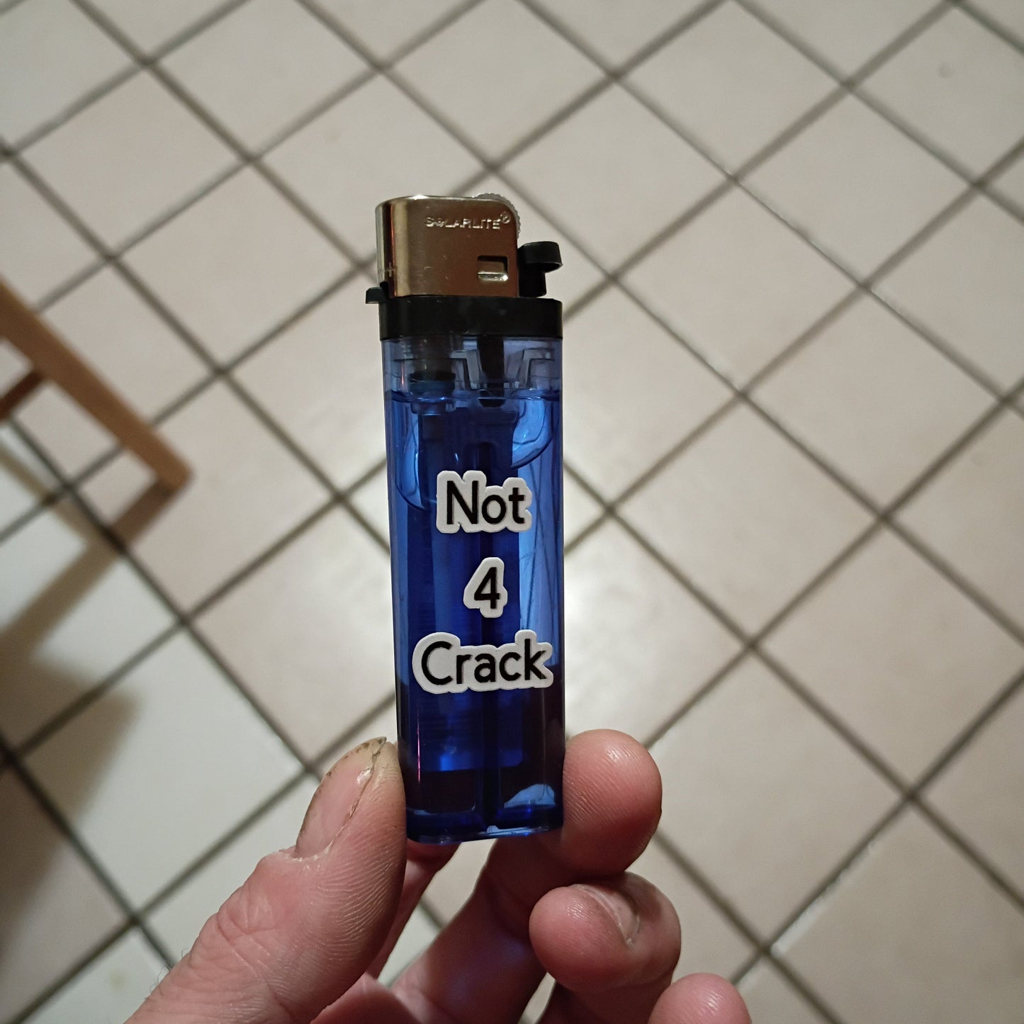 "Not for crack" lighter sticker (stickers only) (2 pcs)