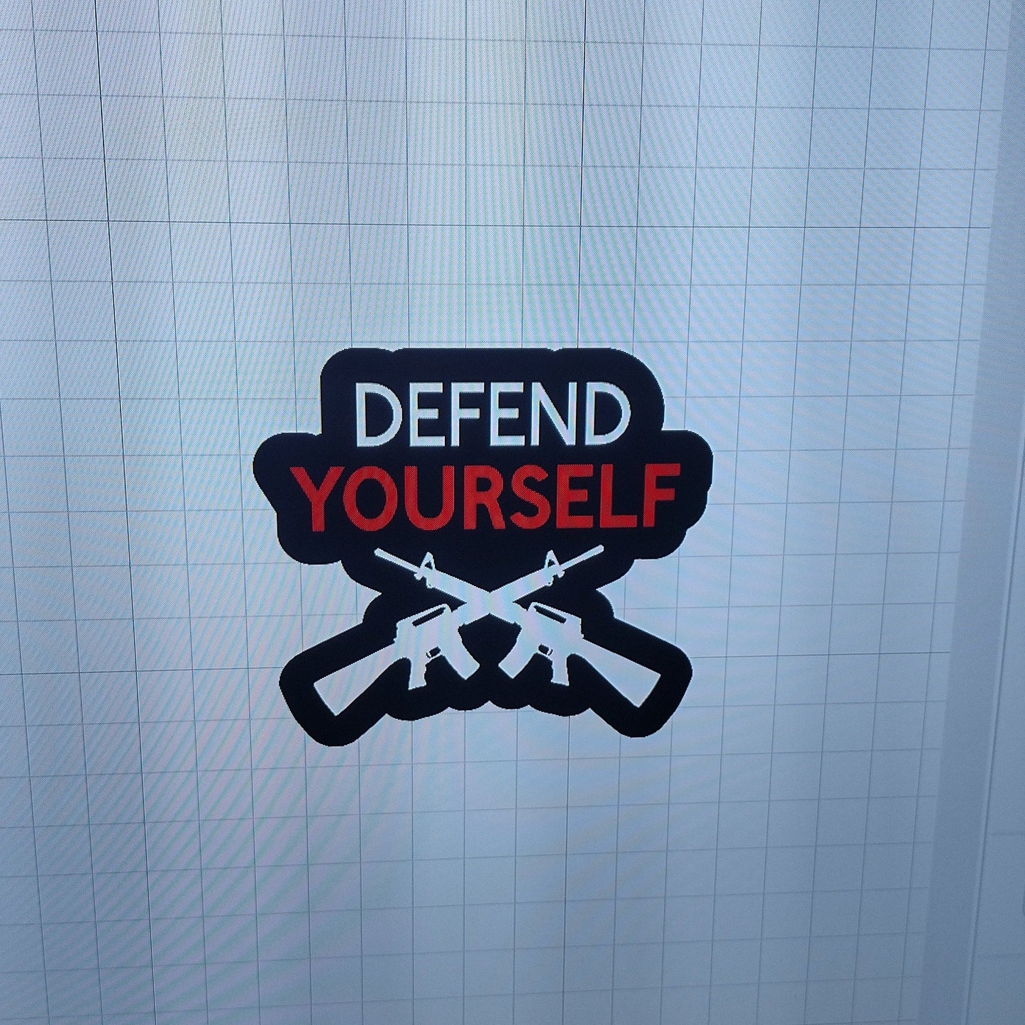 Defend YOURSELF (sticker)(style#2)