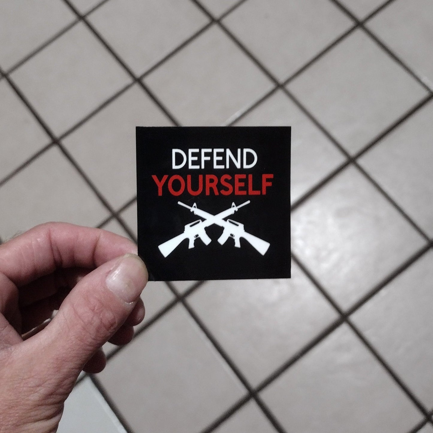 Defend YOURSELF (sticker)(style#2)