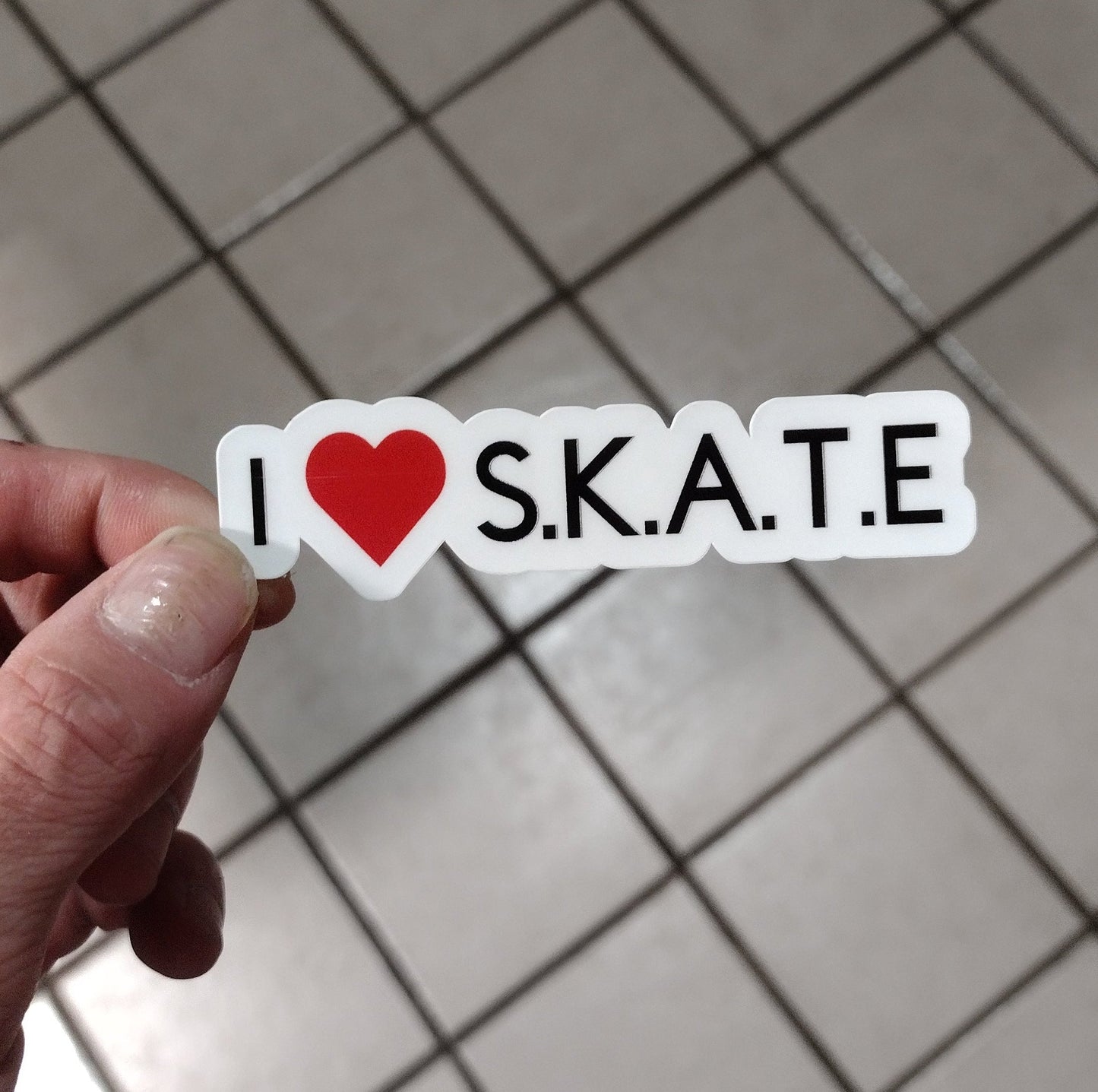 I ❤️ S.K.A.T.E (sticker / vinyl)