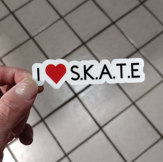 I ❤️ S.K.A.T.E (sticker / vinyl)