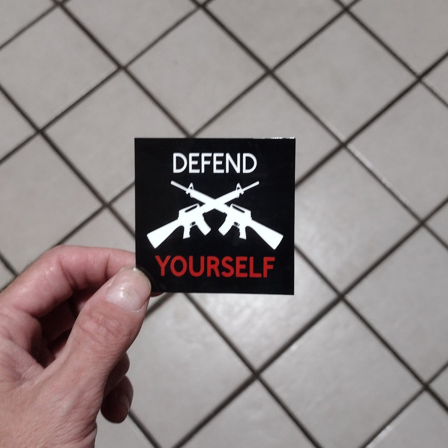 Defend YOURSELF (sticker)(style#1)