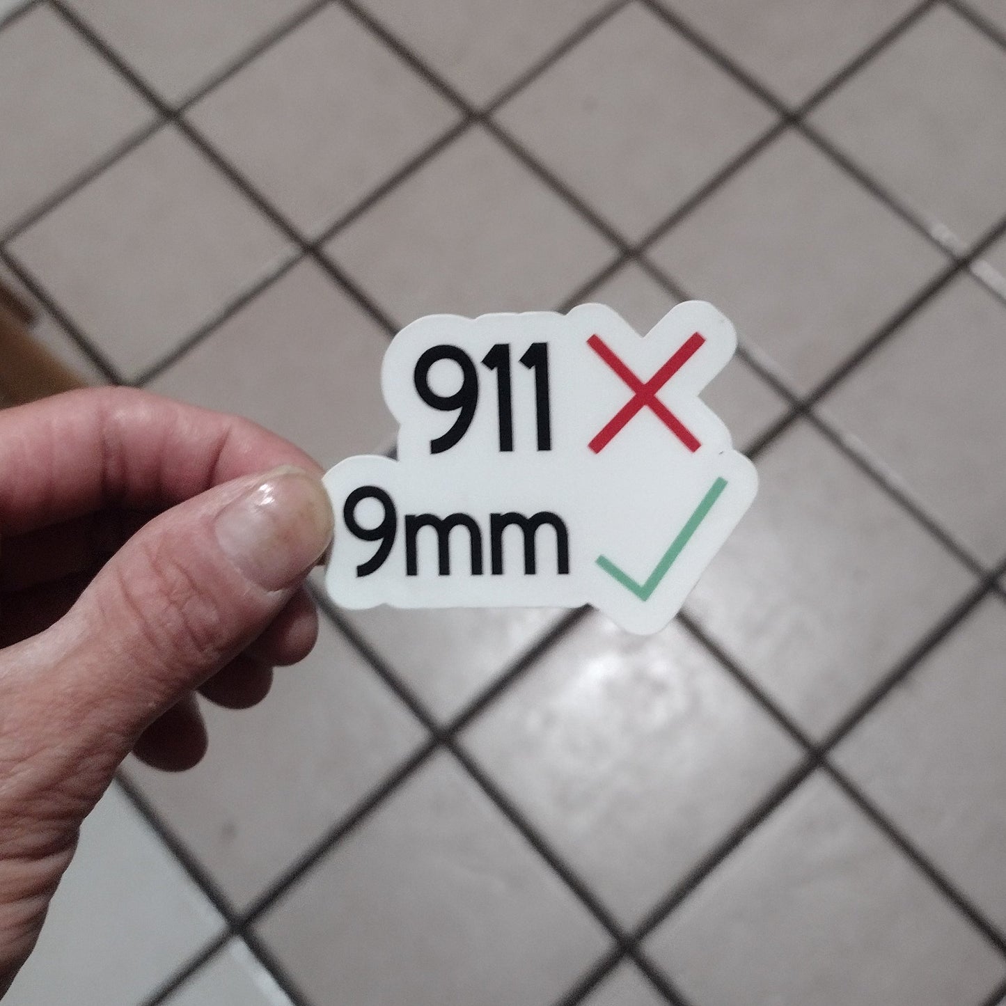 We don't call 911 (sticker)